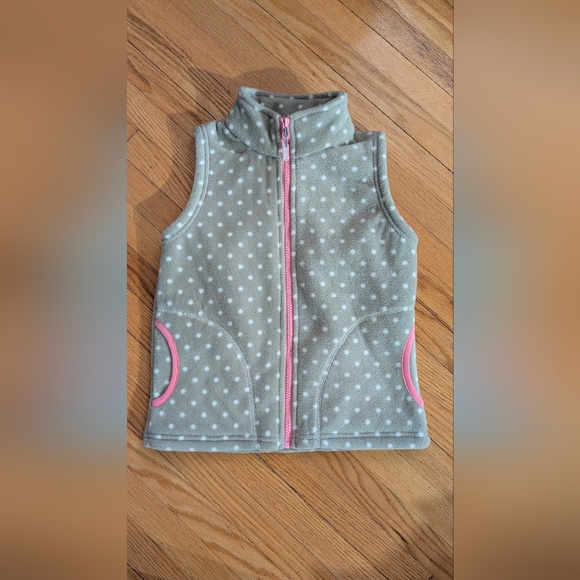 Girls Size 5 Thick Polar Fleece Vest - Picture 1 of 4